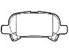 Bremsbelagsatz, Scheibenbremse Brake Pad Set:04466-33080