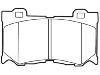 Bremsbelagsatz, Scheibenbremse Brake Pad Set:D1060-JL00A